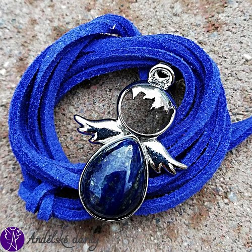 Andílek Lapis lazuli 3,5 x 2,5 cm