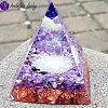 Orgonitová pyramida velká - Čaroit  Duchovní vhled 6 x 7 cm