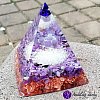Orgonitová pyramida velká - Čaroit  Duchovní vhled 6 x 7 cm