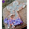 Orgonitový andílek s čaroitem 10 x 8 cm