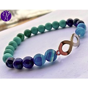 Náramek kuličkový - nekonečno bytí ∞