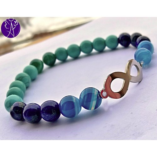 Náramek kuličkový - nekonečno bytí ∞