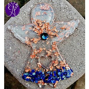 Orgonitový andílek pravda a ideály se sodalitem 10 x 8 cm