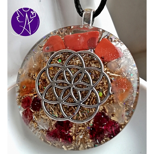 Orgonit květ života - finanční stabilita a hojnost 3,5 cm