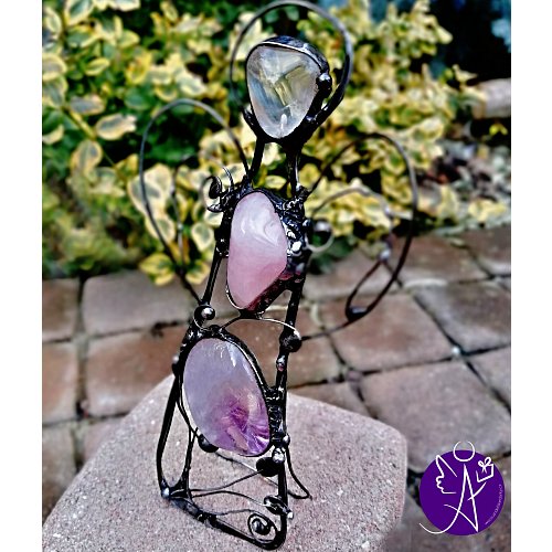 Anděl cínovaný - pomůžu ti najít lásku 15x 7 cm