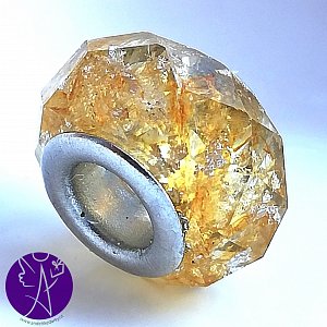 Orgonitový korálek do náramku - hojnost s citrínem