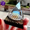 Orgonitová pyramida - magie ženy s květem života 6 x 6 cm