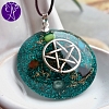 Orgonit - medailon PENTAGRAM magická ochrana  3,5 cm