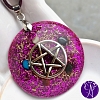 Orgonit - medailon PENTAGRAM ochrana a bezpečí 3,5 cm