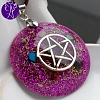 Orgonit - medailon PENTAGRAM ochrana a bezpečí 3,5 cm