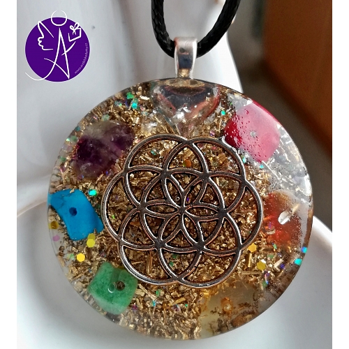 Orgonit květ života - léčení čaker 3,5cm