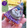 Orgonitová pyramida velká - duchovní očista a sebevyjádření  6 x 6 cm