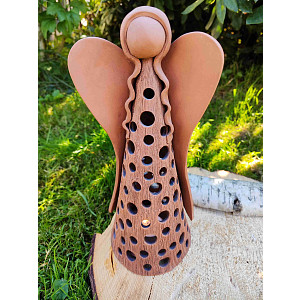 Vánoční svícen anděl dary Země II 30cm