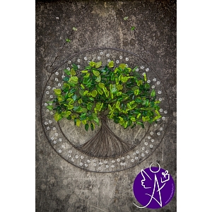 Drátovaný strom života - srdeční příval energie  25 cm