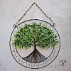 Drátovaný strom života - něžný příval energie 34 x 43 cm