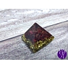 Orgonitová pyramida granátová láska a pokora 2,5 x 2,5 cm