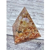 Orgonitová pyramida Slunečné pohlazení 6 x 6 cm Citrín, sluneční kámen, karneol