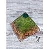 Orgonitová pyramida harmonizace 4. čakry Olivín a šatonová růže