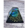 Mayská orgonitová pyramida křišťál aqua aura 3,5 cm