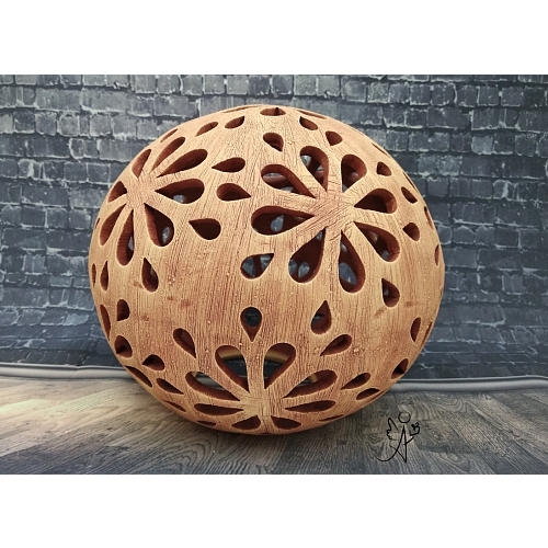 Lucerna keramická koule Květenství 20 cm