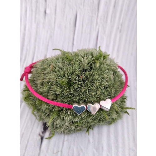 Náramek ochranný láska a soucit - růžový - velikost nastavitelná