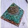 Orgonitová pyramida harmonizace 5. čakry se symbolem 4 x 4 cm