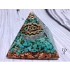 Orgonitová pyramida harmonizace 5. čakry se symbolem 4 x 4 cm