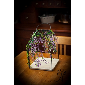 Drátěná lucerna Luční kvítí 28 x 19 x 19 cm