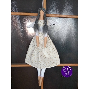 Andělka látková - vánoční hvězda 45 cm výška