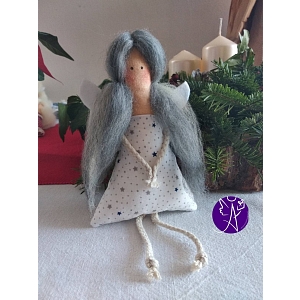 Andělka látková - vánoční jas
