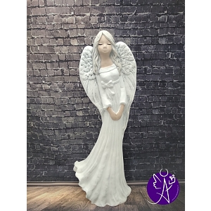 Andělská soška Nevinnost 40 cm bílá