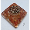 Orgonitová pyramida harmonizace 2. čakry se symbolem 4 x 4 cm