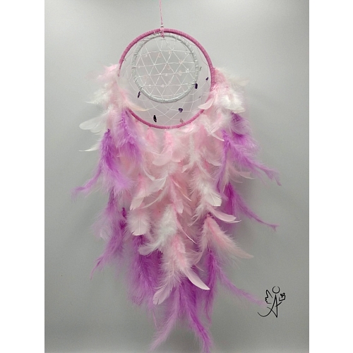 Lapač snů peříčkový -sladký spánek 16 x 66 cm