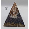 Orgonitová pyramida harmonizace 1. čakry se symbolem 6 x 6 cm
