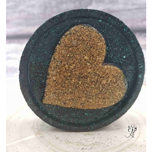 Orgonitová hmatka - srdce na dlani s energií 5,5x2cm