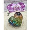 Orgonitové srdíčko hanrmonizace čaker s šungitem 4,5 x 2 cm