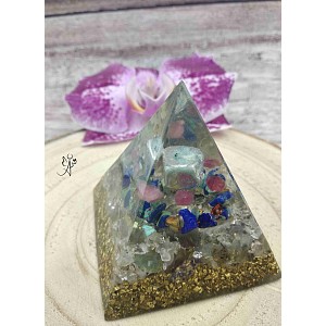 Orgonitová pyramida - Regenerace Vodnáře 6 x 6 cm