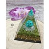 Orgonitová pyramida Vnitřní láska s olivínem - 6 x 6 cm