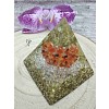 Orgonitová pyramida Slunečné srdce 6 x 6 cm