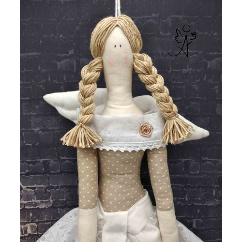 Andělka látková - něžnost 45 cm