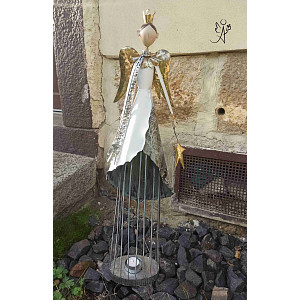 Anděl Strážný zlatý - velikost 75 cm