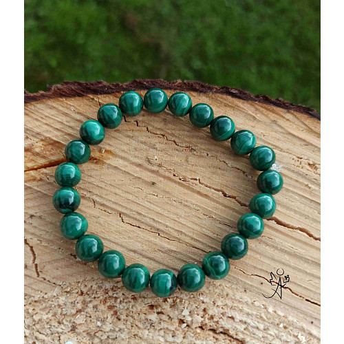 Náramek malachitový ochránce 8mm