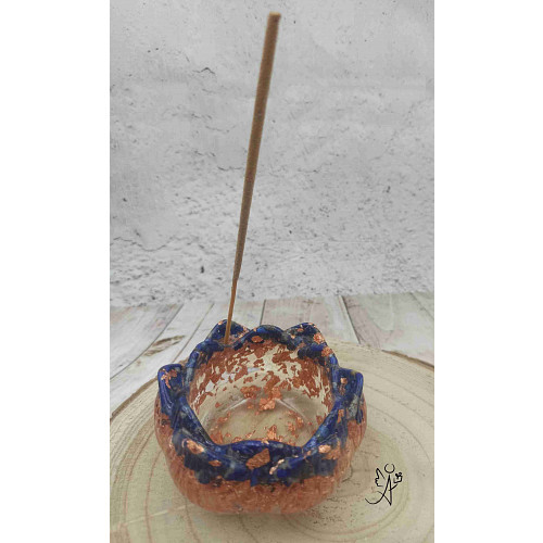 Lotosový květ - orgonitová mistička 3v1 Moudré rozhodnutí 7,5 x 4 cm