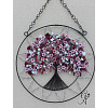 Drátovaný strom života - zimní vášeň sklo 23 cm