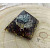 Orgonitová pyramida Magická ochrana - obsidián a granát 4 x 4 cm