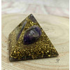 Orgonitová pyramida ametyst 4 x 4 cm