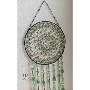 Drátěná slunohra - zvonkohra jarní energie 12 x 42 cm