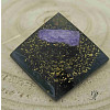 Orgonitová pyramida malá - ametyst a šungitový pudr 4 x 4 cm