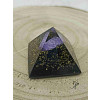 Orgonitová pyramida malá - ametyst a šungitový pudr 4 x 4 cm