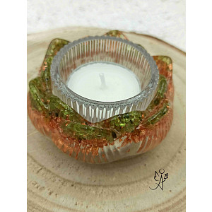 Lotosový květ - orgonitová mistička 3v1 Harmonie 7,5 X 4 cm
